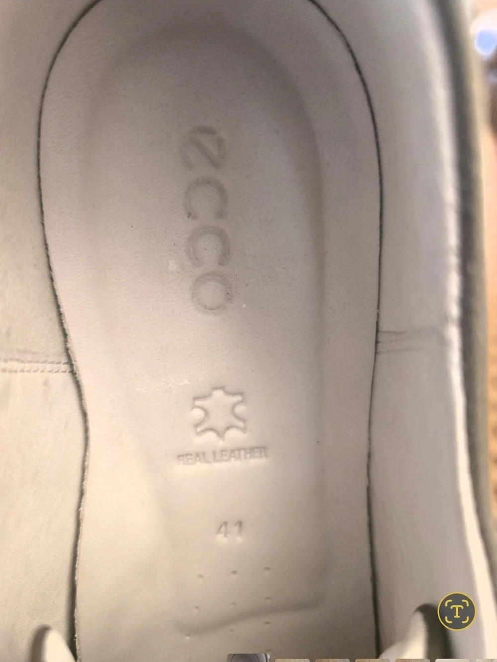 Ecco Women's Gillian Low-Top Sneakers in Gray with White Sole Size 10 EU 41 - Picture 5 of 6